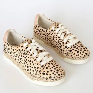 NWOT Dolce Vita Leopard Canvas Morris Shoes Espadrilles